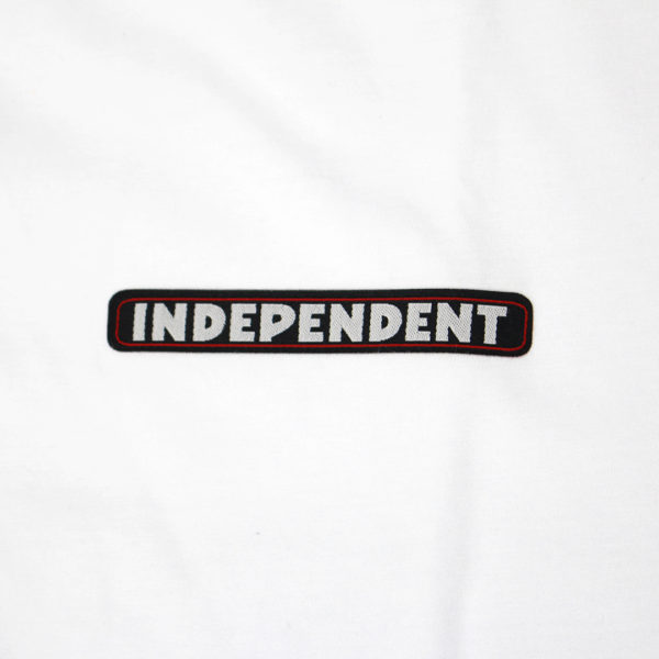 Camiseta Independent Skate Bar Logo Chest Branca