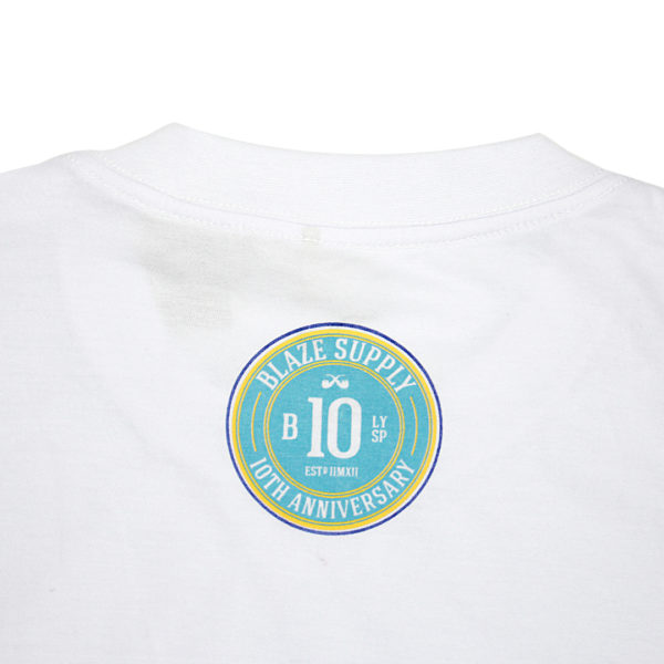 Camiseta Blaze Supply Skate Tee 10 Anos White
