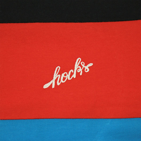 Camiseta Hocks Faixa Preto Vermelho Royal Cinza