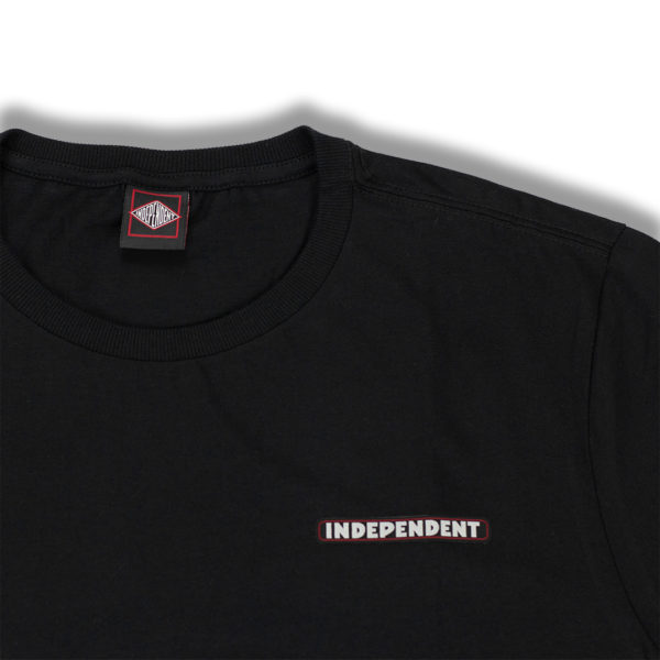 Camiseta Independent Skate Bar Logo Chest Preta